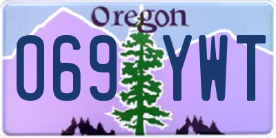 OR license plate 069YWT