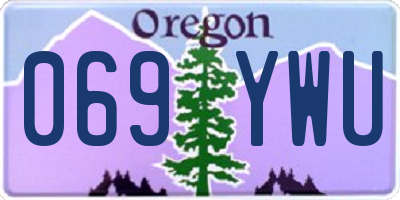 OR license plate 069YWU