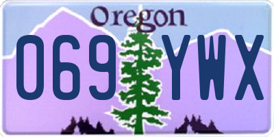 OR license plate 069YWX