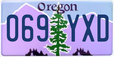 OR license plate 069YXD