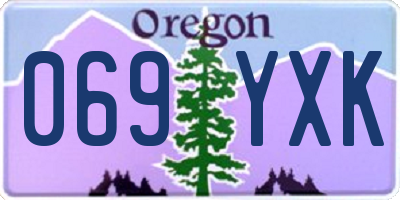 OR license plate 069YXK