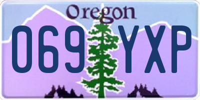 OR license plate 069YXP