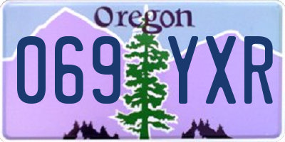 OR license plate 069YXR