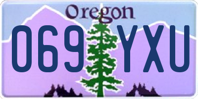 OR license plate 069YXU