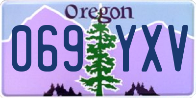 OR license plate 069YXV