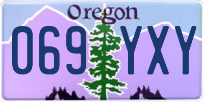OR license plate 069YXY