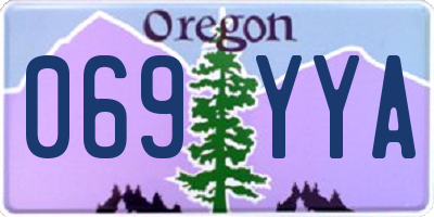 OR license plate 069YYA