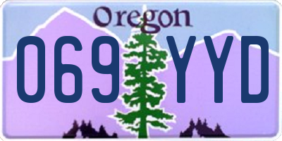 OR license plate 069YYD