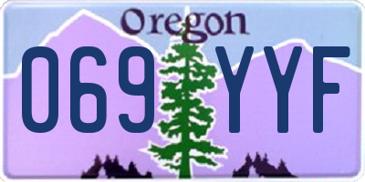 OR license plate 069YYF