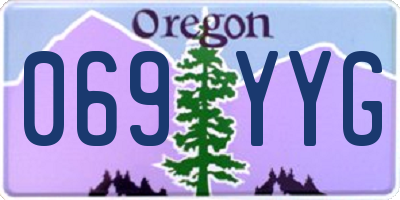 OR license plate 069YYG