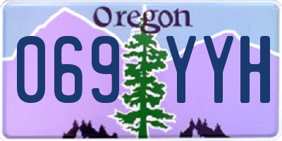 OR license plate 069YYH