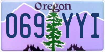 OR license plate 069YYI