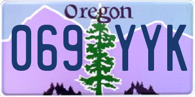 OR license plate 069YYK