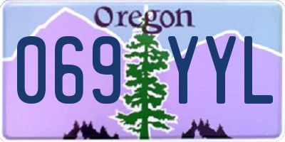OR license plate 069YYL