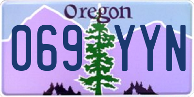 OR license plate 069YYN