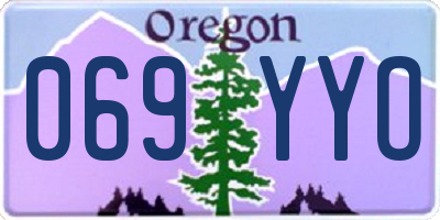 OR license plate 069YYO