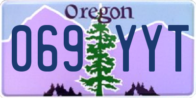 OR license plate 069YYT