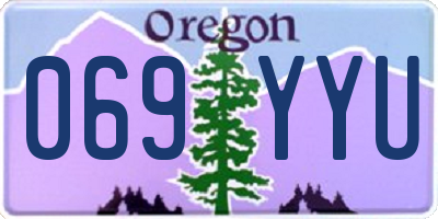 OR license plate 069YYU