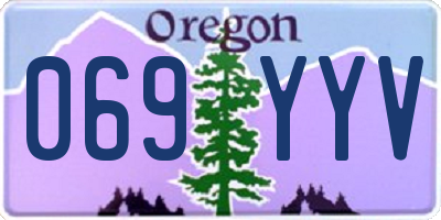 OR license plate 069YYV