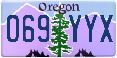 OR license plate 069YYX