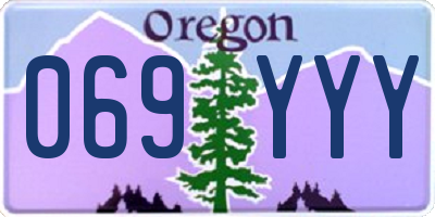 OR license plate 069YYY
