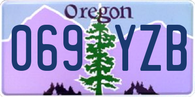 OR license plate 069YZB