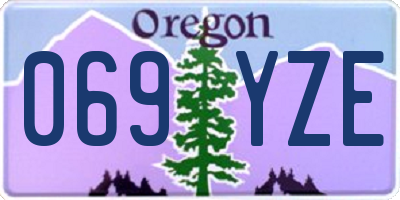 OR license plate 069YZE