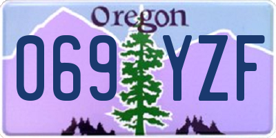 OR license plate 069YZF
