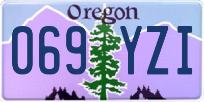 OR license plate 069YZI
