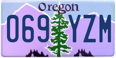OR license plate 069YZM