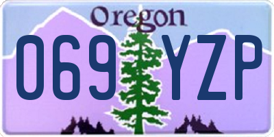 OR license plate 069YZP