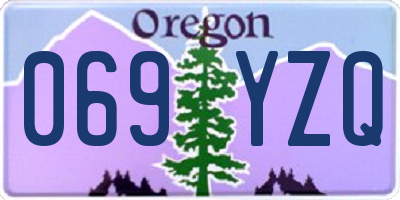 OR license plate 069YZQ