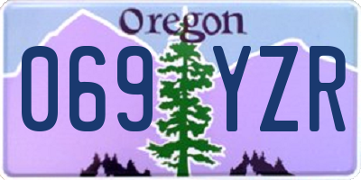 OR license plate 069YZR