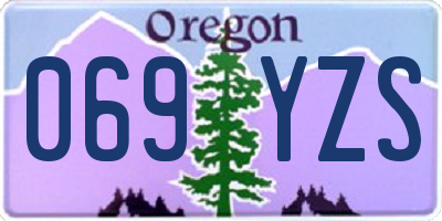 OR license plate 069YZS