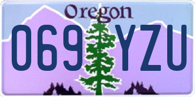 OR license plate 069YZU