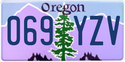 OR license plate 069YZV