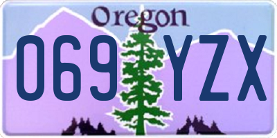OR license plate 069YZX
