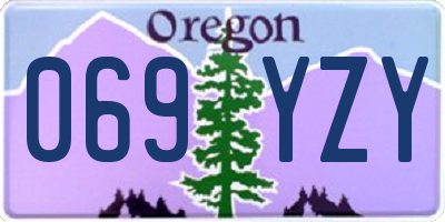 OR license plate 069YZY