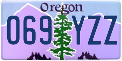 OR license plate 069YZZ