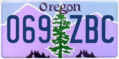 OR license plate 069ZBC