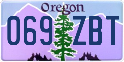 OR license plate 069ZBT