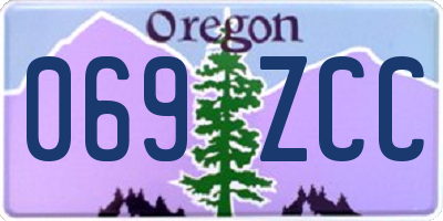 OR license plate 069ZCC