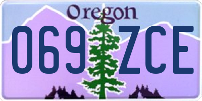OR license plate 069ZCE
