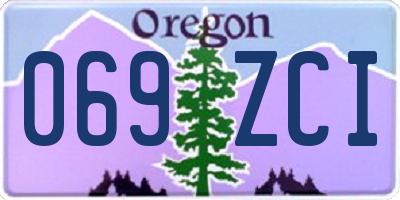 OR license plate 069ZCI