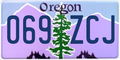 OR license plate 069ZCJ