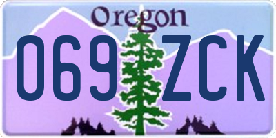 OR license plate 069ZCK