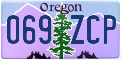 OR license plate 069ZCP