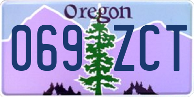 OR license plate 069ZCT