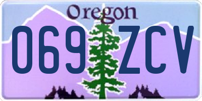 OR license plate 069ZCV