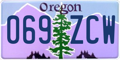 OR license plate 069ZCW